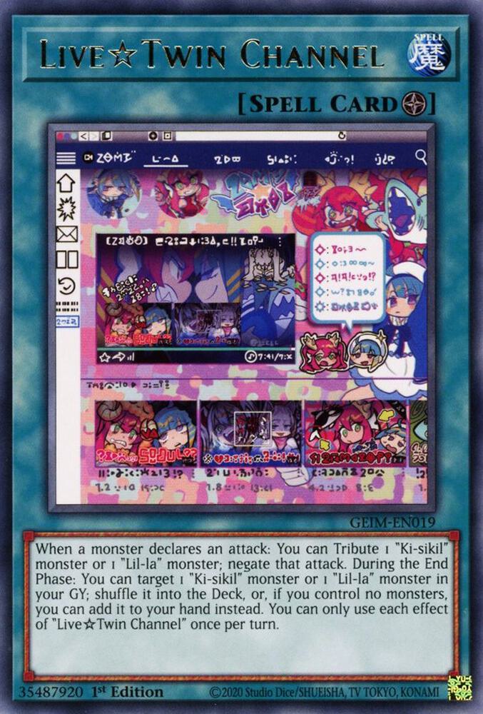 Live★Twin Channel GEIM-EN019 (Genesis Impact)  - 1st Edition