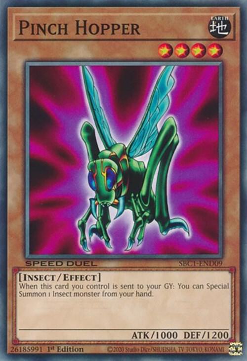 Pinch Hopper SBC1-END09 (Speed Duel: Streets of Battle City)  - 1st Edition