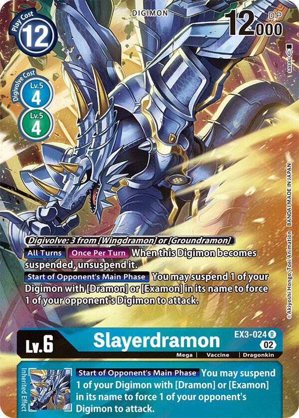 Slayerdramon Alternate Art EX3-024 R (Draconic Roar)  - Foil