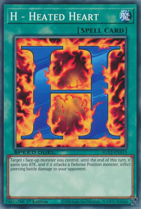 H Heated Heart SGX2-ENA13 (Speed Duel GX: Midterm Paradox)  - 1st Edition