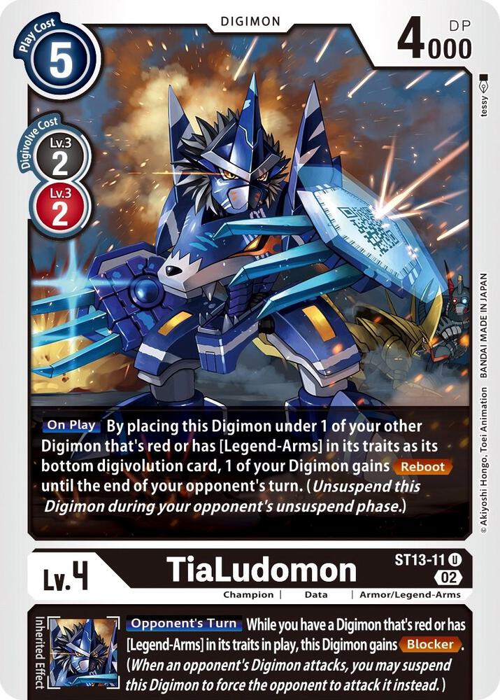 TiaLudomon ST13-11 U (Starter Deck 13: Ragnaloardmon) 