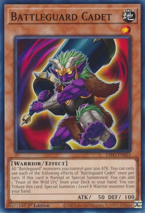 Battleguard Cadet DIFO-EN025 (Dimension Force)  - 1st Edition