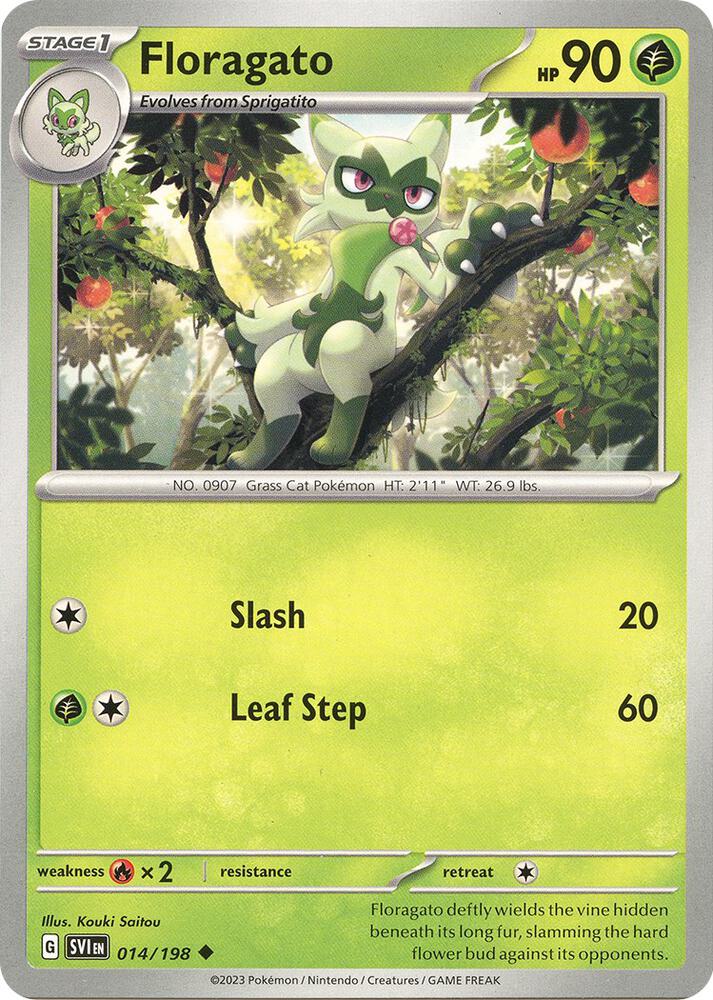 Floragato 014/198 (SV01: Scarlet & Violet Base Set) 