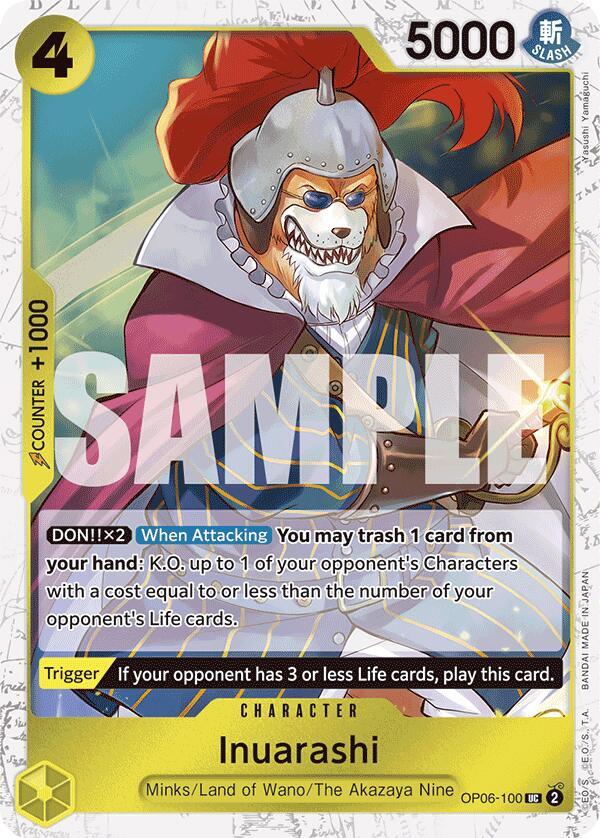 Inuarashi OP06-100 (Premium Booster -The Best-)  - Jolly Roger Foil