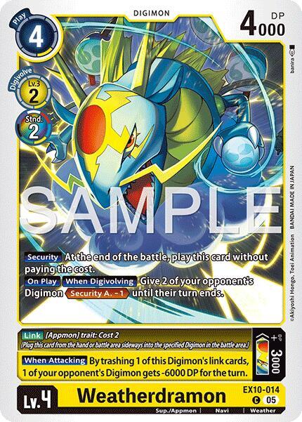Weatherdramon EX10-014 C (Sinister Order) 
