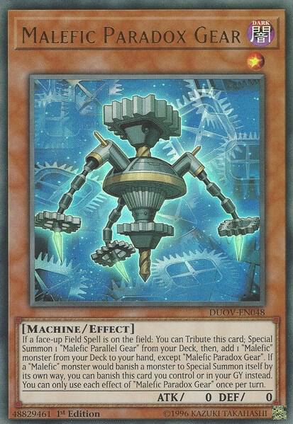 Malefic Paradox Gear DUOV-EN048 (Duel Overload)  - 1st Edition