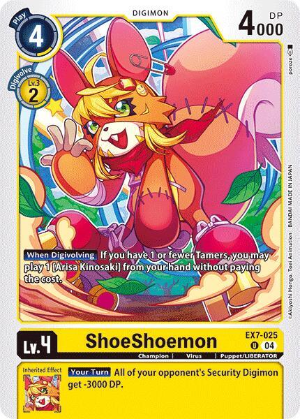 ShoeShoemon EX7-025 U (Digimon LIBERATOR) 
