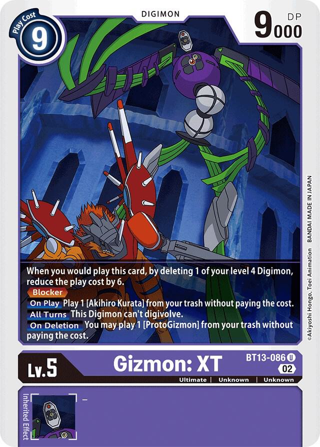Gizmon XT BT13-086 U (Versus Royal Knights) 