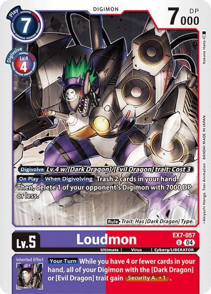 Loudmon EX7-057 UC (Digimon LIBERATOR) 