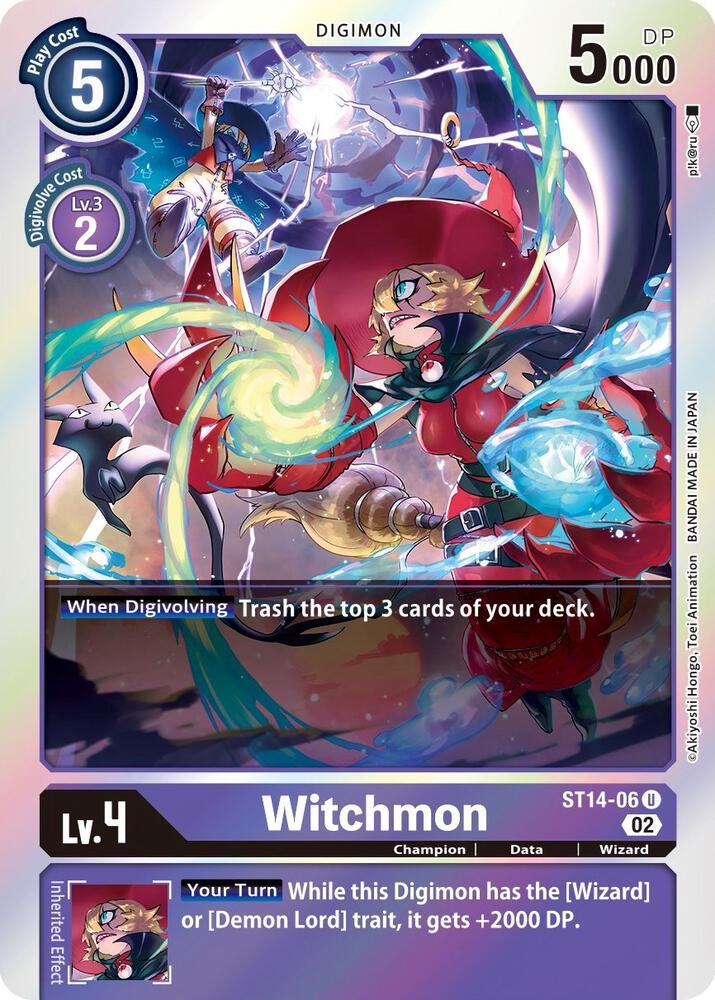 Witchmon ST14-06 U (Starter Deck 14: Beelzemon Advanced Deck Set)  - Foil