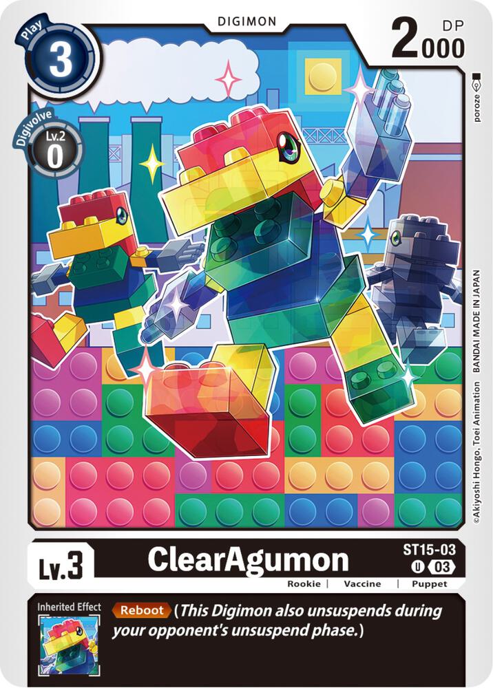 ClearAgumon ST15-03 U (Starter Deck 15: Dragon of Courage) 