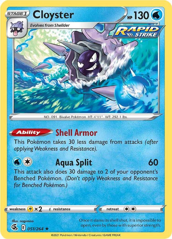 Cloyster 051/264 (SWSH08: Fusion Strike) 