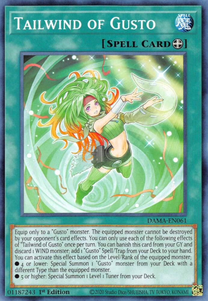 Tailwind of Gusto DAMA-EN061 (Dawn of Majesty)  - 1st Edition