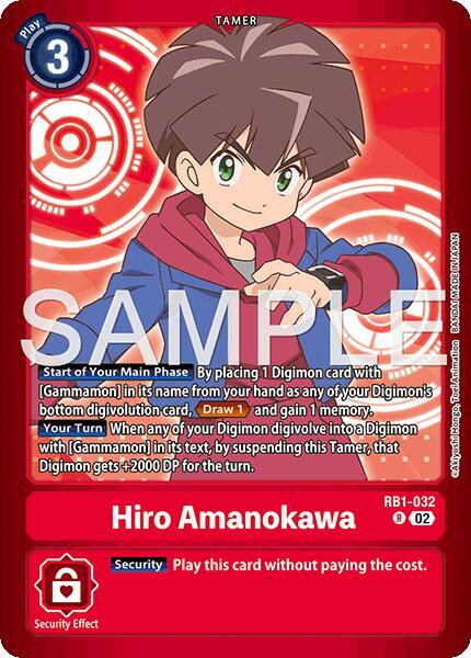 Hiro Amanokawa RB1-032 R (Limited Card Pack -Billion Bullet-)  - Foil
