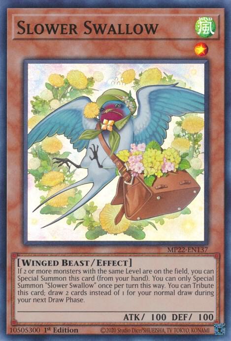 Slower Swallow MP22-EN137 (2022 Tin of the Pharaoh's Gods)  - 1st Edition