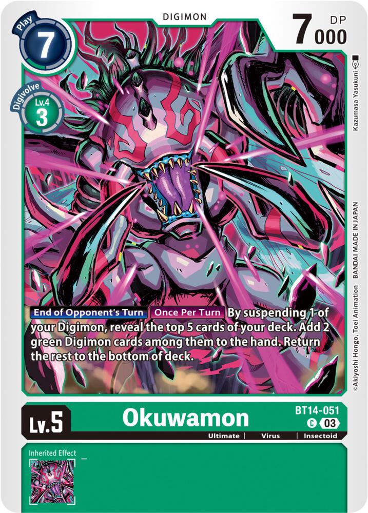 Okuwamon BT14-051 C (Blast Ace) 