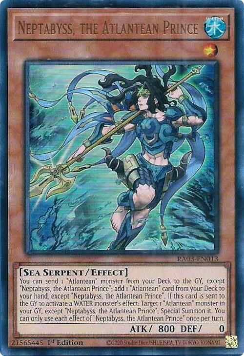 Neptabyss the Atlantean Prince UR RA03-EN013 (Quarter Century Bonanza)  - 1st Edition
