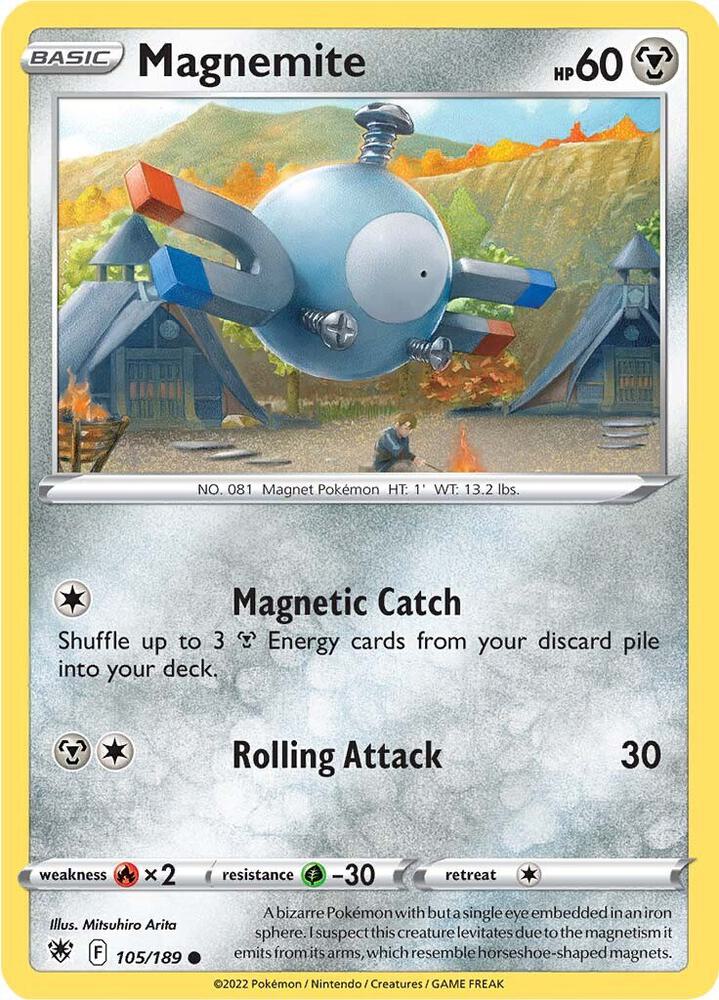 Magnemite 105/189 (SWSH10: Astral Radiance) 