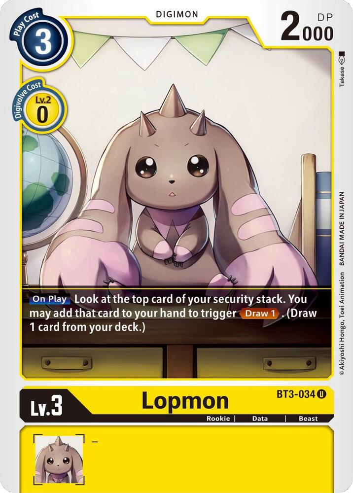 Lopmon BT3-034 U (Release Special Booster 1.5) 