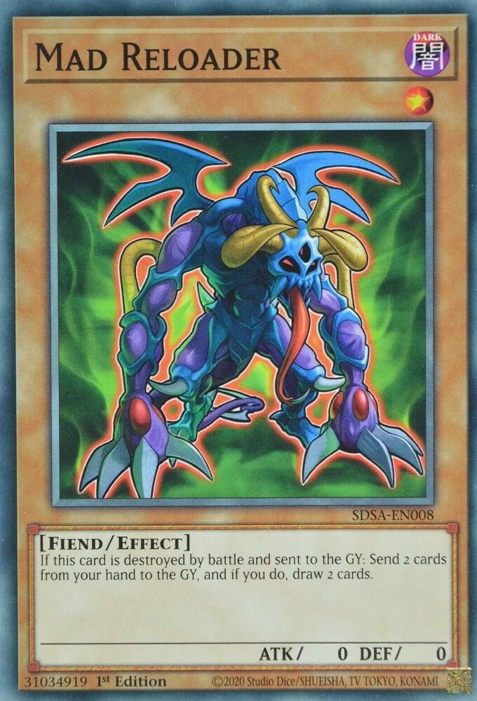 Mad Reloader SDSA-EN008 (Structure Deck: Sacred Beasts)  - 1st Edition