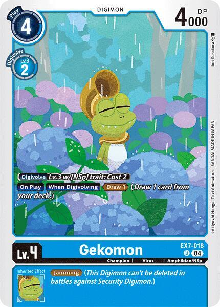 Gekomon EX7-018 U (Digimon LIBERATOR) 
