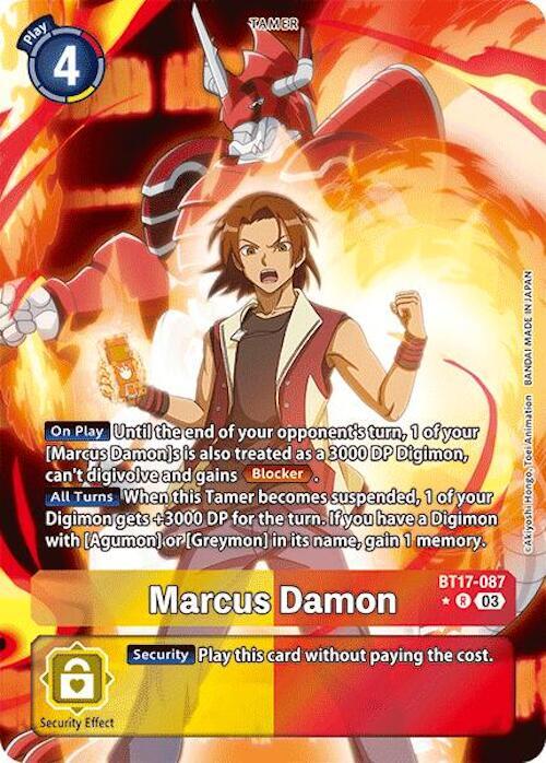 Marcus Damon Alternate Art BT17-087 R (Secret Crisis)  - Foil