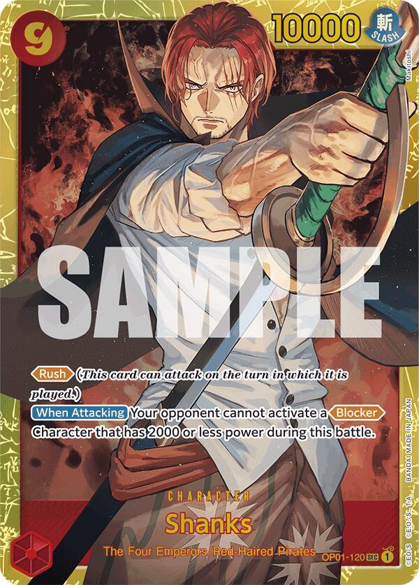 Shanks (Reprint) OP01-120 (Premium Booster -The Best-)  - Foil