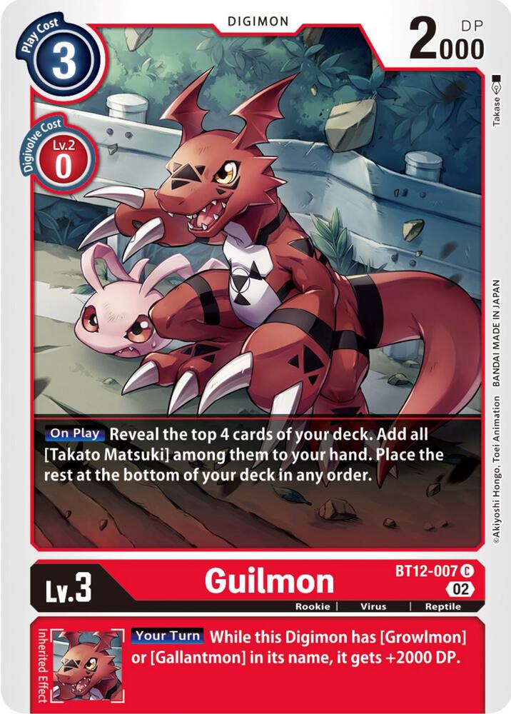 Guilmon BT12-007 C (Across Time) 