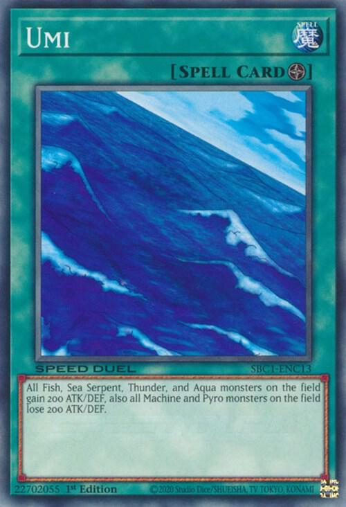 Umi SBC1-ENC13 (Speed Duel: Streets of Battle City)  - 1st Edition