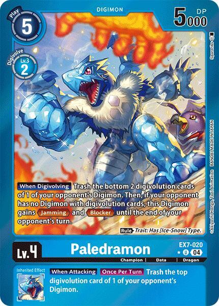 Paledramon Foil EX7-020 U (Digimon LIBERATOR)  - Foil