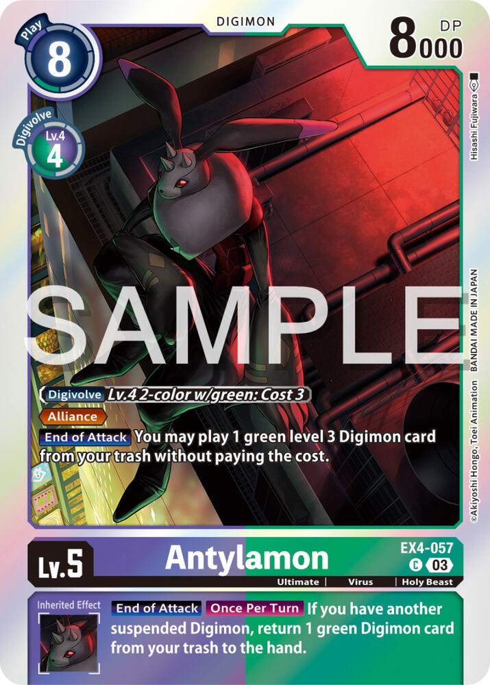 Antylamon Reprint EX4-057 C (Starter Deck 17: Double Typhoon Advanced Deck Set)  - Foil