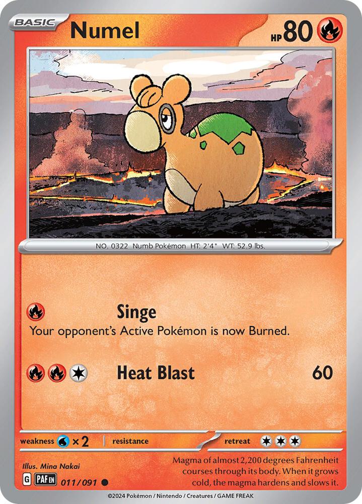 Numel 011/091 (SV: Paldean Fates) 