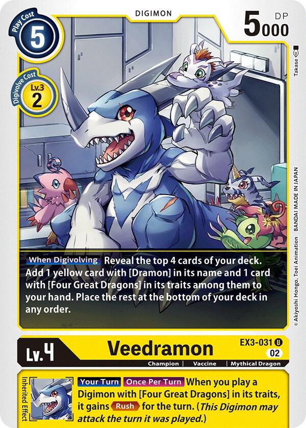 Veedramon EX3-031 U (Draconic Roar) 