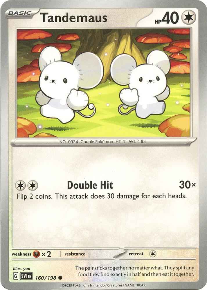 Tandemaus 160/198 (SV01: Scarlet & Violet Base Set)