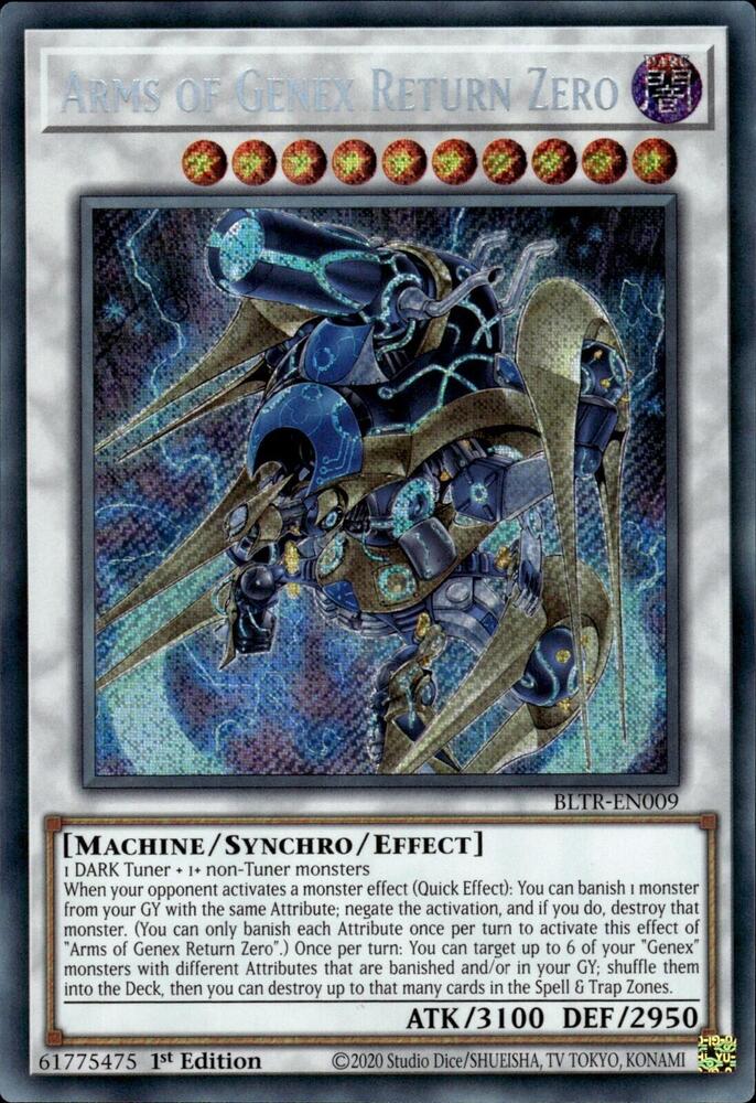 Arms of Genex Return Zero BLTR-EN009 (Battles of Legend: Terminal Revenge)  - 1st Edition