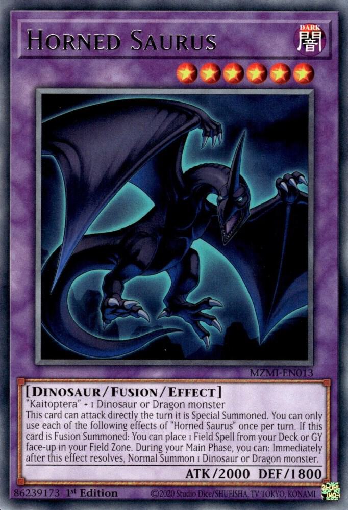 Horned Saurus MZMI-EN013 (Maze of Millennia)  - 1st Edition