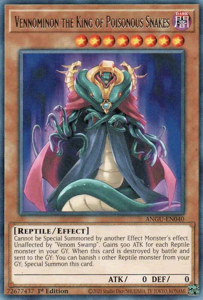 Vennominon the King of Poisonous Snakes ANGU-EN040 (Ancient Guardians)  - 1st Edition - R