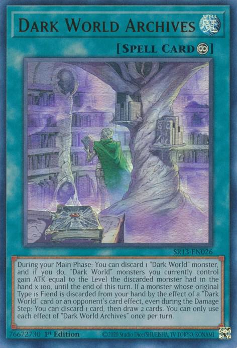 Dark World Archives SR13-EN026 (Structure Deck: Dark World)  - 1st Edition