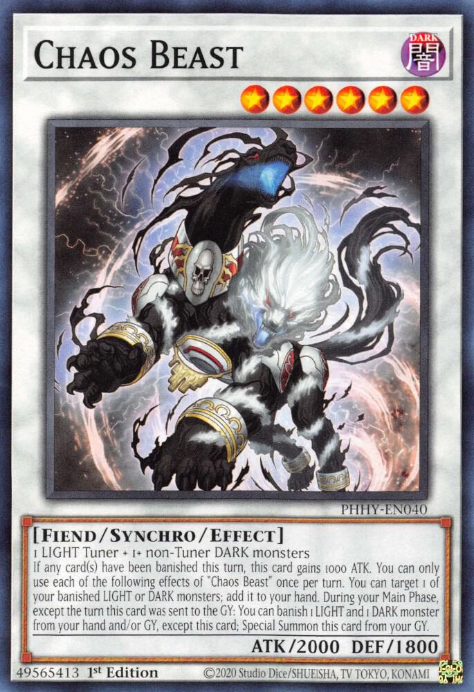 Chaos Beast PHHY-EN040 (Photon Hypernova)  - 1st Edition