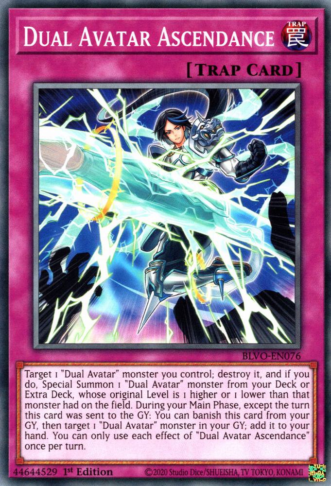 Dual Avatar Ascendance BLVO-EN076 (Blazing Vortex)  - 1st Edition
