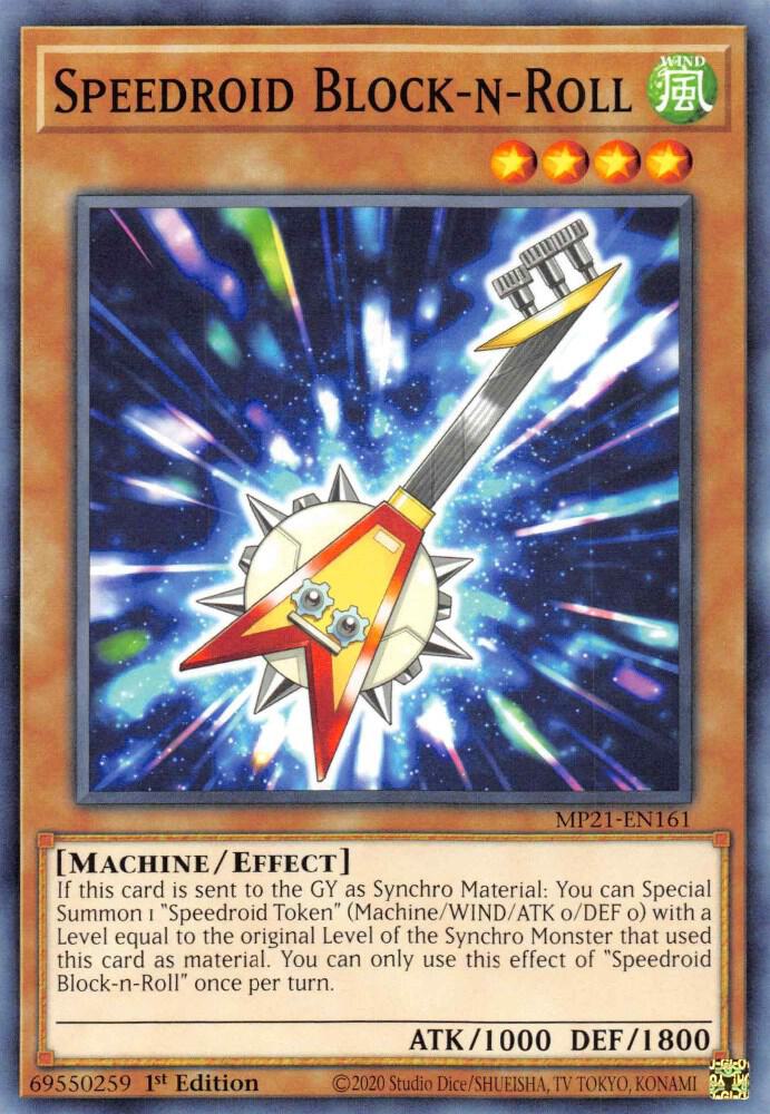 Speedroid Block n Roll MP21-EN161 (2021 Tin of Ancient Battles)  - 1st Edition