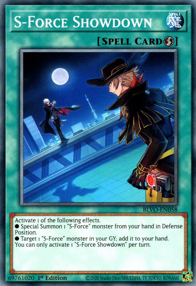 S-Force Showdown BLVO-EN058 (Blazing Vortex)  - 1st Edition
