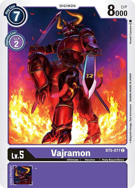 Vajramon BT5-077 C (Battle of Omni) 