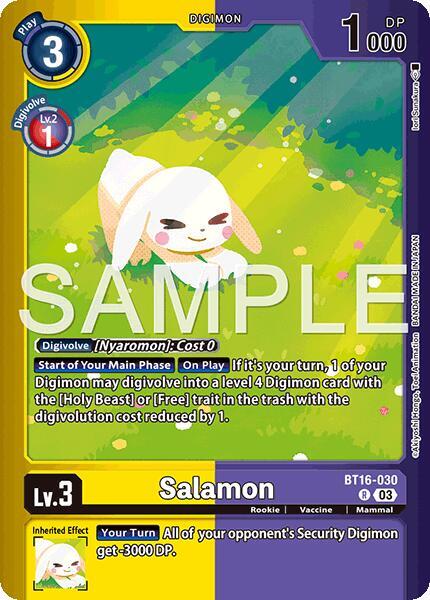 Salamon BT16-030 R (Limited Card Pack -Billion Bullet-)  - Foil