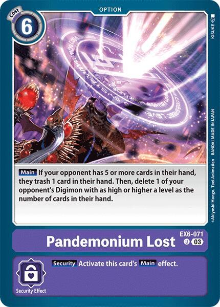 Pandemonium Lost EX6-071 U (Infernal Ascension) 