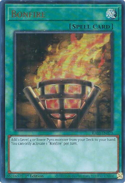 Bonfire UR RA03-EN073 (Quarter Century Bonanza)  - 1st Edition