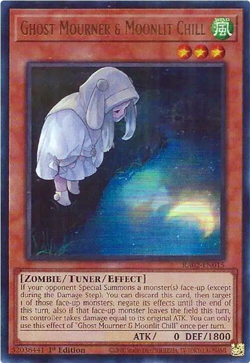 Ghost Mourner and Moonlit Chill Alternate Art UR RA02-EN015 (25th Anniversary Rarity Collection II)  - 1st Edition