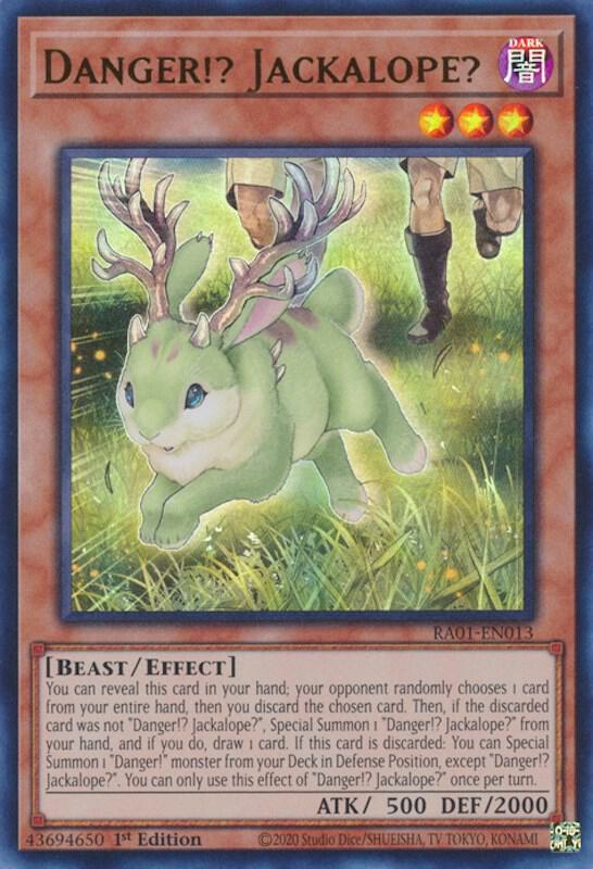 Danger Jackalope UR RA01-EN013 (25th Anniversary Rarity Collection)  - 1st Edition