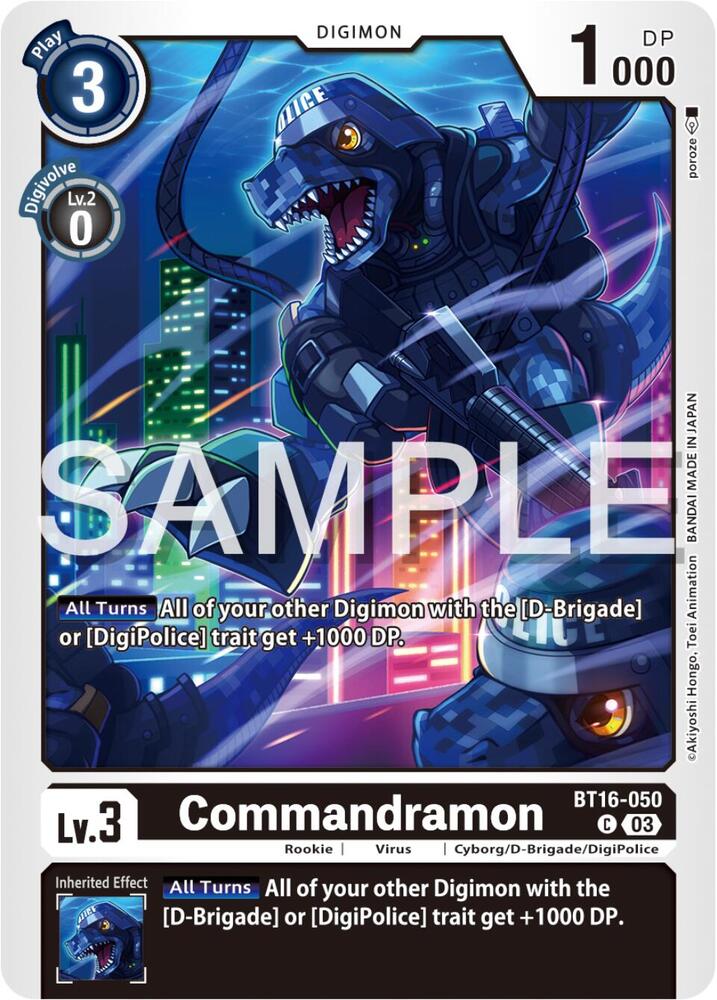 Commandramon BT16-050 C (Beginning Observer) 