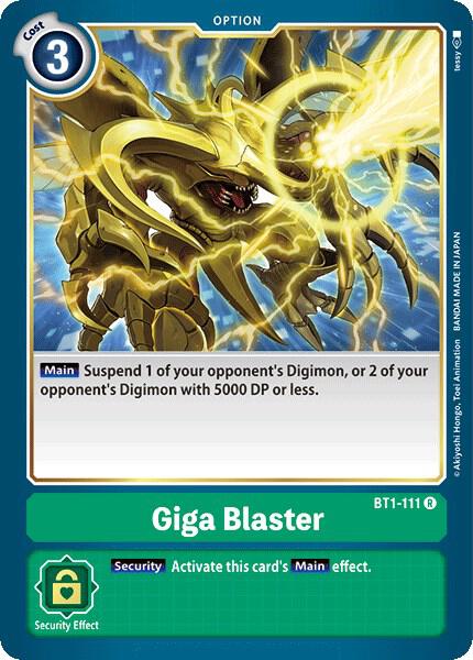 Giga Blaster BT1-111 R (Release Special Booster 1.0) 